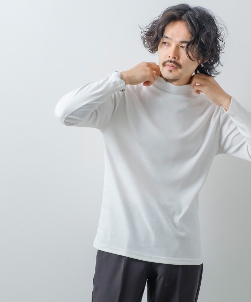 improves（インプローブス）の「スムース ハイネック ロンT（Tシャツ/カットソー・メンズ・ブラック/ワイン/グレー/グレイッシュベージュ/ベージュ/ライトブルー/マスタード/オフホワイト・MEDIUM/X-LARGE/LARGE）」の9枚目の写真