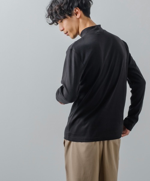 improves（インプローブス）の「スムース ハイネック ロンT（Tシャツ/カットソー・メンズ・ブラック/ワイン/グレー/グレイッシュベージュ/ベージュ/ライトブルー/マスタード/オフホワイト・MEDIUM/X-LARGE/LARGE）」の13枚目の写真