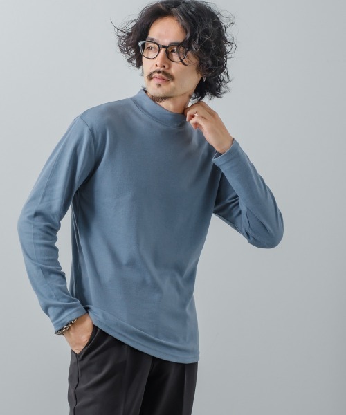 improves（インプローブス）の「スムース ハイネック ロンT（Tシャツ/カットソー・メンズ・ブラック/ワイン/グレー/グレイッシュベージュ/ベージュ/ライトブルー/マスタード/オフホワイト・MEDIUM/X-LARGE/LARGE）」の22枚目の写真