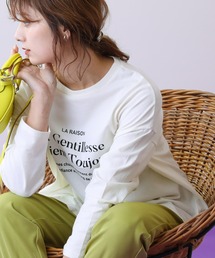 frames RAY CASSIN | WEB限定 前後差ロゴプリントロンT(Tシャツ/カットソー)