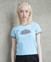 X-girl | X-GIR FRIENDS CAROLINE DINER S/S RINGER TEE(Tシャツ/カットソー)