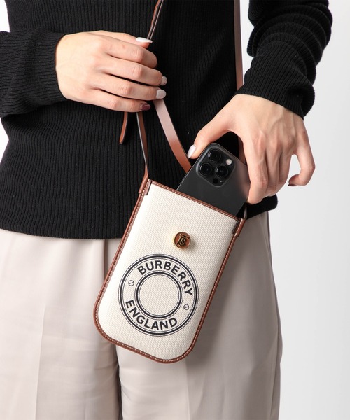 ECHELLE Liberte（エシェルリベルテ）の「BURBERRY バーバリー フォンケース ショルダーバッグ（ショルダーバッグ・レディース・オフホワイト/ベージュ・FREE）」の5枚目の写真