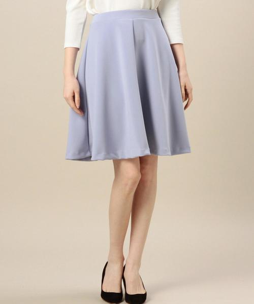 BEAUTY&YOUTH UNITED ARROWS（ビューティーアンドユースユナイテッドアローズ）の「BYTF エステルダブル フレアスカート◆（スカート・レディース・ホワイト/ブラック/オリーブ/ライトブルー・フリー）」の4枚目の写真