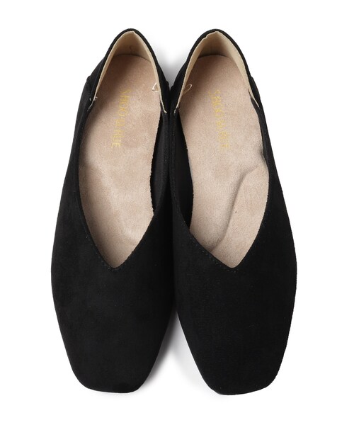 SHOO・LA・RUE(シューラルー)の「◆楽ちんスクエアパンプス(その他シューズ・レディース・ライトグレー/ブラック/イエロー・25/35/45)」の4枚目の写真