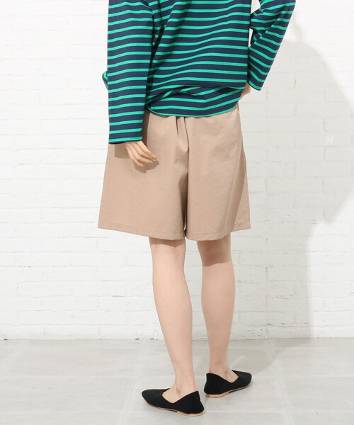 Cutie Blonde（キューティーブロンド）の「◆【S-L】タックハーフパンツ（その他パンツ・レディース・ブラック/サンドベージュ/ダークオレンジ・01/02/03）」の6枚目の写真