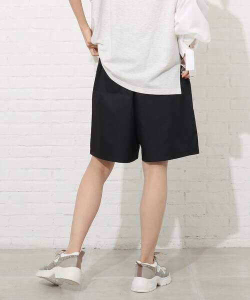 Cutie Blonde（キューティーブロンド）の「◆【S-L】タックハーフパンツ（その他パンツ・レディース・ブラック/サンドベージュ/ダークオレンジ・01/02/03）」の13枚目の写真