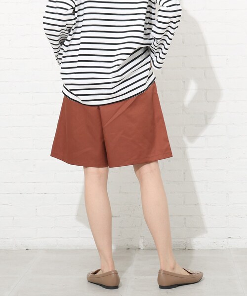 Cutie Blonde（キューティーブロンド）の「◆【S-L】タックハーフパンツ（その他パンツ・レディース・ブラック/サンドベージュ/ダークオレンジ・01/02/03）」の19枚目の写真