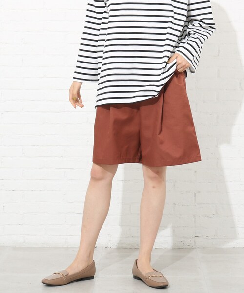 Cutie Blonde（キューティーブロンド）の「◆【S-L】タックハーフパンツ（その他パンツ・レディース・ブラック/サンドベージュ/ダークオレンジ・01/02/03）」の20枚目の写真