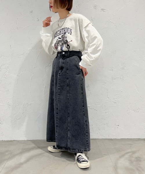 apres jour mignon（アプレジュールミニョン）の「スウェットベスト【ZOZOTOWN限定アイテム】（ベスト・レディース・ブラック/グリーン/ナチュラル・X-LARGE/フリー）」の13枚目の写真