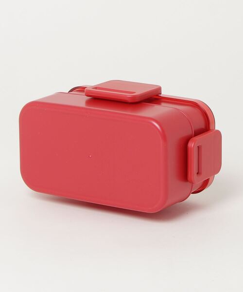 MILKFED.（ミルクフェド）の「LIFE STYLE｜LOGO TOW TIERED LUNCH BOX RED（お弁当箱・レディース・レッド・ONE SIZE）」の2枚目の写真