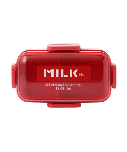 MILKFED.（ミルクフェド）の「LIFE STYLE｜LOGO TOW TIERED LUNCH BOX RED（お弁当箱・レディース・レッド・ONE SIZE）」の13枚目の写真