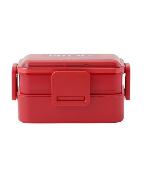 MILKFED.（ミルクフェド）の「LIFE STYLE｜LOGO TOW TIERED LUNCH BOX RED（お弁当箱・レディース・レッド・ONE SIZE）」の12枚目の写真