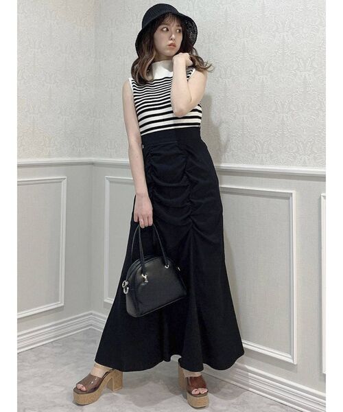 dazzlin（ダズリン）の「ダブルギャザーストレートスカート（スカート・レディース・ブラック/グリーン/アイボリー・SMALL/MEDIUM）」の20枚目の写真