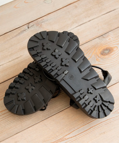 ANGIE（アンジー）の「プラットフォームストラップサンダル（サンダル・レディース・ブラック系/ブラック/ベージュ系・SMALL/X-LARGE/MEDIUM/LARGE）」の13枚目の写真