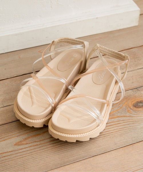 ANGIE（アンジー）の「プラットフォームストラップサンダル（サンダル・レディース・ブラック系/ブラック/ベージュ系・SMALL/X-LARGE/MEDIUM/LARGE）」の16枚目の写真