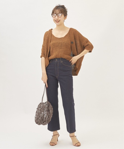 plage(プラージュ)の「【ROBERTO COLLINA/ロベルトコリーナ】SP KNIT カーディガン◆(カーディガン/ボレロ・レディース・オレンジ/キャメル・FREE)」の3枚目の写真