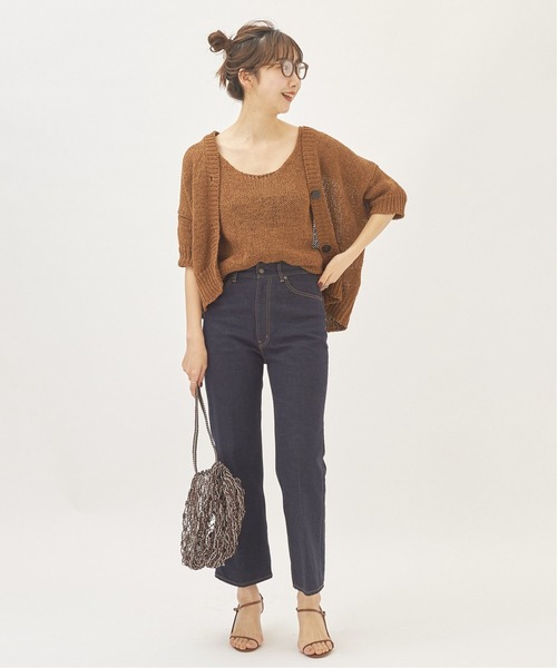 plage(プラージュ)の「【ROBERTO COLLINA/ロベルトコリーナ】SP KNIT カーディガン◆(カーディガン/ボレロ・レディース・オレンジ/キャメル・FREE)」の5枚目の写真