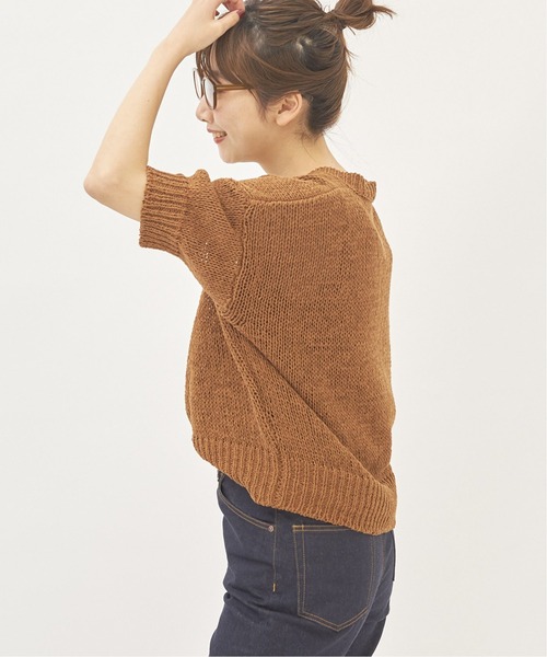 plage(プラージュ)の「【ROBERTO COLLINA/ロベルトコリーナ】SP KNIT カーディガン◆(カーディガン/ボレロ・レディース・オレンジ/キャメル・FREE)」の7枚目の写真