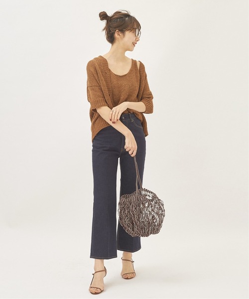 plage(プラージュ)の「【ROBERTO COLLINA/ロベルトコリーナ】SP KNIT カーディガン◆(カーディガン/ボレロ・レディース・オレンジ/キャメル・FREE)」の9枚目の写真