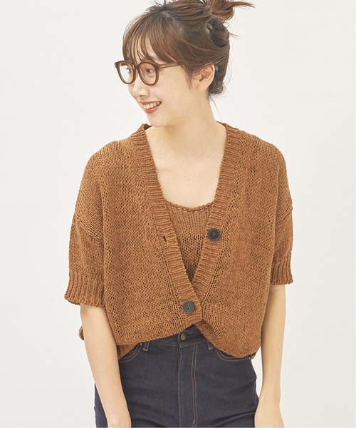 plage(プラージュ)の「【ROBERTO COLLINA/ロベルトコリーナ】SP KNIT カーディガン◆(カーディガン/ボレロ・レディース・オレンジ/キャメル・FREE)」の10枚目の写真