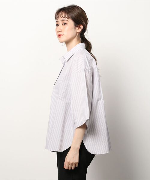 FABRIQUE en Planete terre（ファブリケアンプラネテール）の「[ FABRIQUE en Planete terre ]　Shirt（シャツ/ブラウス・レディース・グレー系その他/パープル系その他・38）」の21枚目の写真