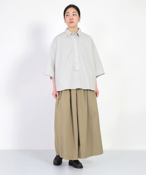 FABRIQUE en Planete terre（ファブリケアンプラネテール）の「[ FABRIQUE en Planete terre ]　Shirt（シャツ/ブラウス・レディース・グレー系その他/パープル系その他・38）」の15枚目の写真