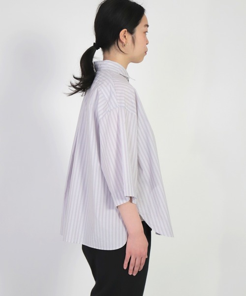 FABRIQUE en Planete terre（ファブリケアンプラネテール）の「[ FABRIQUE en Planete terre ]　Shirt（シャツ/ブラウス・レディース・グレー系その他/パープル系その他・38）」の19枚目の写真