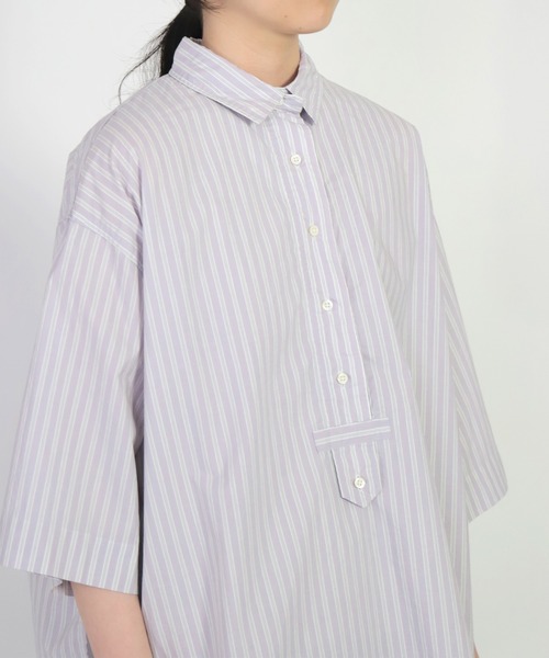FABRIQUE en Planete terre（ファブリケアンプラネテール）の「[ FABRIQUE en Planete terre ]　Shirt（シャツ/ブラウス・レディース・グレー系その他/パープル系その他・38）」の6枚目の写真