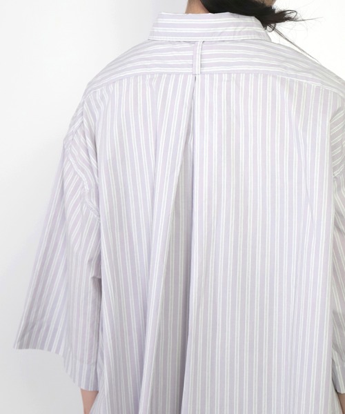 FABRIQUE en Planete terre（ファブリケアンプラネテール）の「[ FABRIQUE en Planete terre ]　Shirt（シャツ/ブラウス・レディース・グレー系その他/パープル系その他・38）」の11枚目の写真