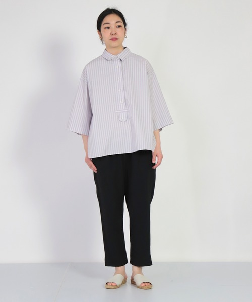 FABRIQUE en Planete terre（ファブリケアンプラネテール）の「[ FABRIQUE en Planete terre ]　Shirt（シャツ/ブラウス・レディース・グレー系その他/パープル系その他・38）」の22枚目の写真