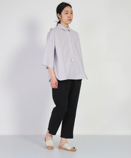 FABRIQUE en Planete terre（ファブリケアンプラネテール）の「[ FABRIQUE en Planete terre ]　Shirt（シャツ/ブラウス・レディース・グレー系その他/パープル系その他・38）」の14枚目の写真