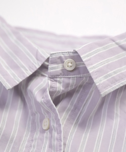 FABRIQUE en Planete terre（ファブリケアンプラネテール）の「[ FABRIQUE en Planete terre ]　Shirt（シャツ/ブラウス・レディース・グレー系その他/パープル系その他・38）」の7枚目の写真