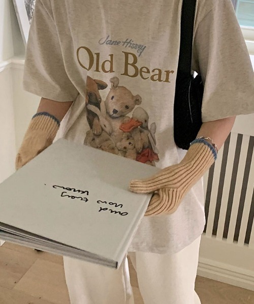 tシャツ BEAR FRILL Ｔシャツ レディース AMBIDEX Store △BEAR FRILL Tシャツ(F アオ): l'atelier du savon