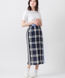 別注 O'Neil of Dublin × リバティ コラボレーション リネンキルトスカート ロング 83cm