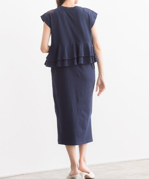 バックフリルワンピース（ワンピース）｜Pierrot（ピエロ）の