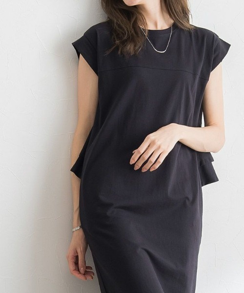 GOLDS♡ビジューバックル付きAラインラッフルフリルワンピース♡未着♡黒ピンク ne Quittez pas ヌキテパ レースワンピース レースワンピース