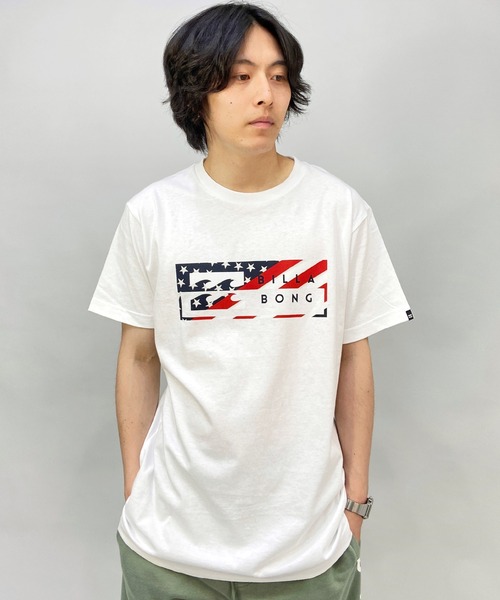 BILLABONG(ビラボン)の「BILLABONG/ビラボン レギュラーフィット ブランドロゴTシャツ BC011-230(Tシャツ/カットソー・メンズ・ホワイト/ブラック/ホワイト系その他・S/M/L/XL)」の2枚目の写真