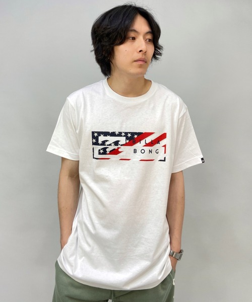 BILLABONG(ビラボン)の「BILLABONG/ビラボン レギュラーフィット ブランドロゴTシャツ BC011-230(Tシャツ/カットソー・メンズ・ホワイト/ブラック/ホワイト系その他・S/M/L/XL)」の8枚目の写真