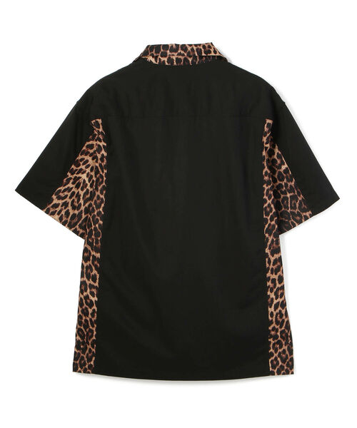 schott（ショット）の「ANIMAL PRINT COMBI SHIRT/アニマルプリント コンビシャツ（シャツ/ブラウス・メンズ・ブラック/カーキ・MEDIUM/LARGE/XX-LARGE/X-LARGE/2XL）」の3枚目の写真