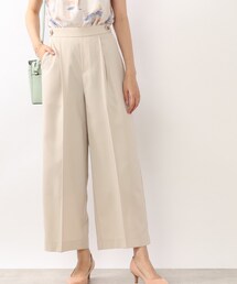 DRESKIP | 麻調センタープレスワイドパンツ【貴島明日香さん着用】(その他パンツ)