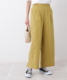 DRESKIP | 麻調センタープレスワイドパンツ【貴島明日香さん着用】(その他パンツ)