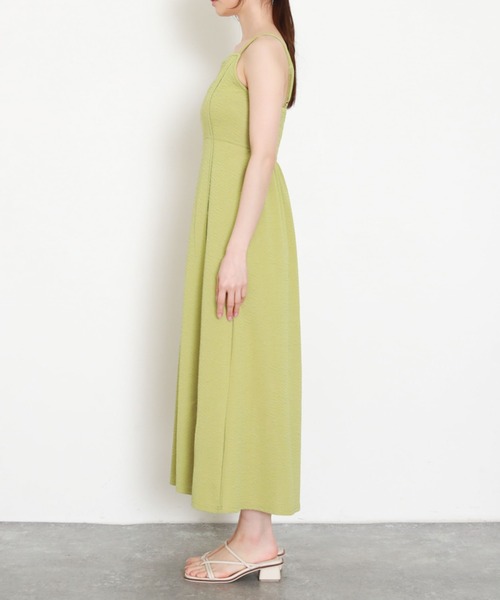 archives（アルシーヴ）の「フクレジャガードパイピングキャミワンピース（ワンピース・レディース・ブラック/イエロー/アイボリー/オレンジ・MEDIUM）」の21枚目の写真