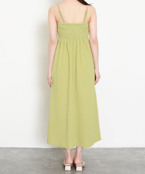 archives（アルシーヴ）の「フクレジャガードパイピングキャミワンピース（ワンピース・レディース・ブラック/イエロー/アイボリー/オレンジ・MEDIUM）」の22枚目の写真