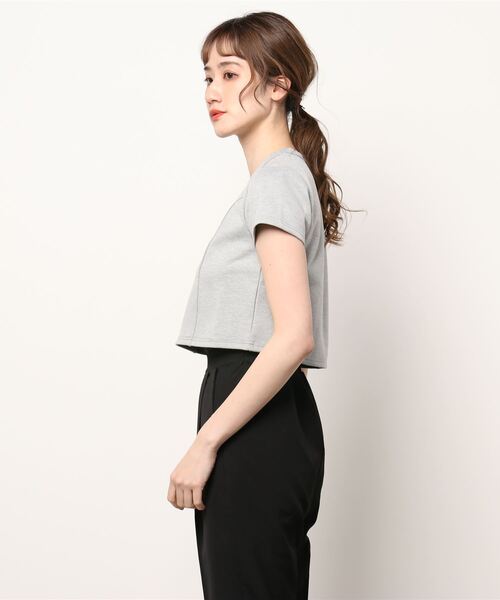 ANDGEEBEE（アンジービー）の「ポンチミニトップス（その他トップス・レディース・ブラック/グレー・MEDIUM）」の5枚目の写真