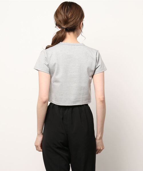 ANDGEEBEE（アンジービー）の「ポンチミニトップス（その他トップス・レディース・ブラック/グレー・MEDIUM）」の6枚目の写真