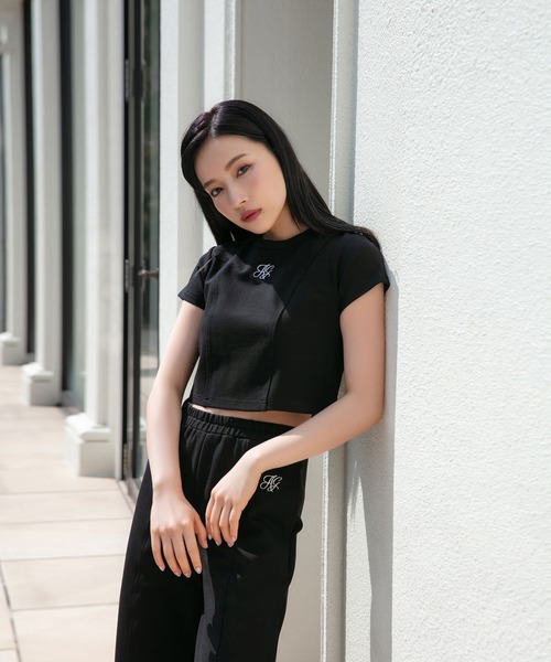 ANDGEEBEE（アンジービー）の「ポンチミニトップス（その他トップス・レディース・ブラック/グレー・MEDIUM）」の2枚目の写真