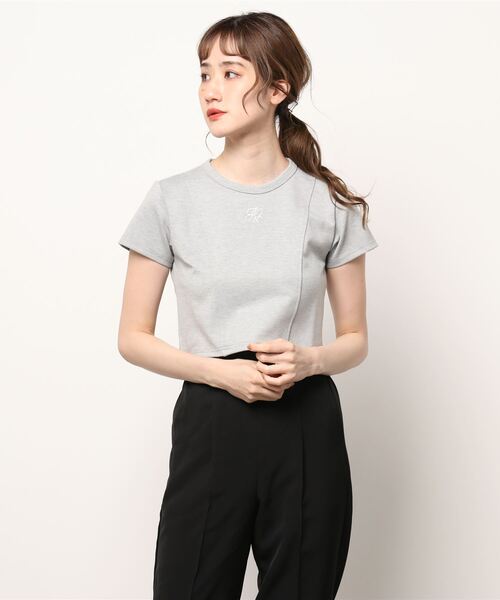 ANDGEEBEE（アンジービー）の「ポンチミニトップス（その他トップス・レディース・ブラック/グレー・MEDIUM）」の4枚目の写真