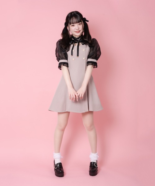【新品未使用】archivioピンク ハイネック ワンピース ROJITA（ロジータ）の「デコルテ開きハイネックワンピース