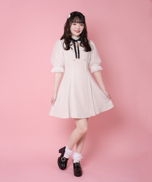 MAGDA BUTRYM  ローズモチーフハイネックワンピース MAGDA BUTRYM H&M ローズモチーフハイネックワンピース