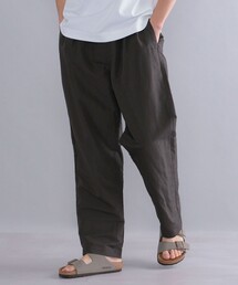 【SHIPS別注】STILL BY HAND: リネン/コットン ワイド テーパード イージーパンツ